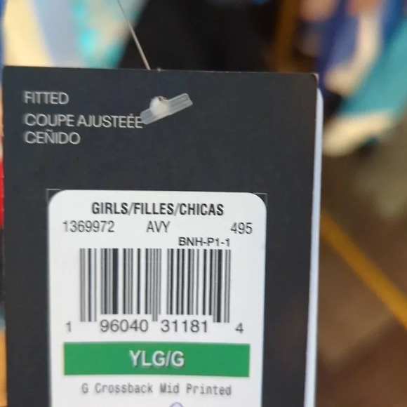 Under Armour Girls Cross-Back Mid Printed Sports Bra (Big Kids) - Picture 3 of 3